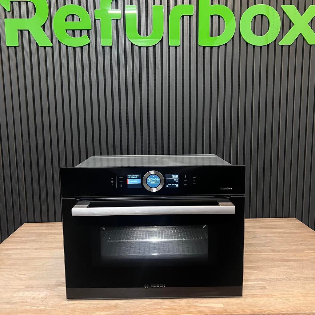 Bosch Serie 8 inbouw combimagnetron oven, Witgoed en Apparatuur, Ovens, Refurbished, Oven met grill, Inbouw, Bosch