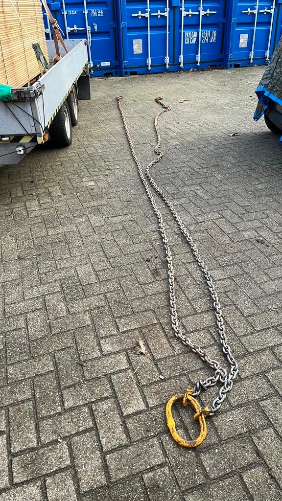 Hijsketting 3200kg 6m lang 2 sprong ketting ️, Ophalen