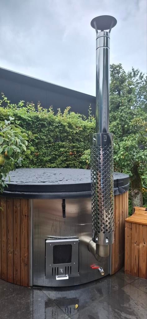 houtgestookte hottub met cartridgefilter, Tuin en Terras, Bubbelbaden en Hottubs, Nieuw, Filter, Ophalen