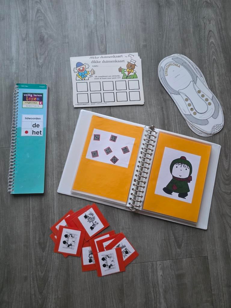 Peuterpakket: Boek, Beloning- en Veterstrikkaarten, Pic, Ophalen of Verzenden, Zo goed als nieuw