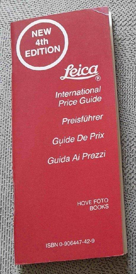 Leica Prijsgids – 4e editie, Ophalen of Verzenden, 1980 tot heden
