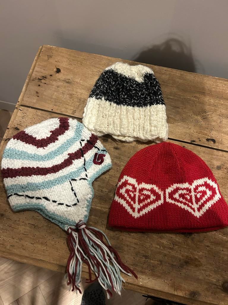 Mutsen Roxy, Quicksilver, Burton - Dames/Meisjes, Ophalen of Verzenden, Zo goed als nieuw, One size fits all, Pet