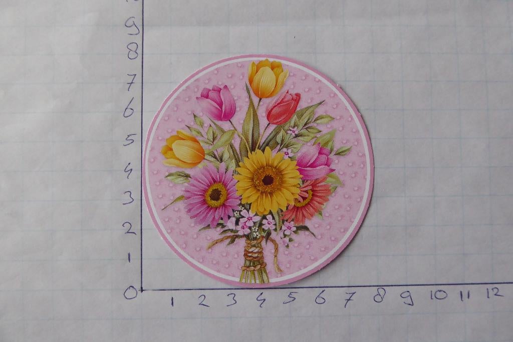 nr. 137 - uitgedrukt 3d plaatje, Hobby en Vrije tijd, Kaarten | Zelf maken, Ophalen of Verzenden, Nieuw, Overige thema's, Knipvel