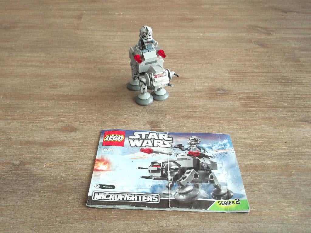 lego star wars microfighters 75075 at at (2015), Kinderen en Baby's, Speelgoed | Duplo en Lego, Ophalen of Verzenden, Gebruikt