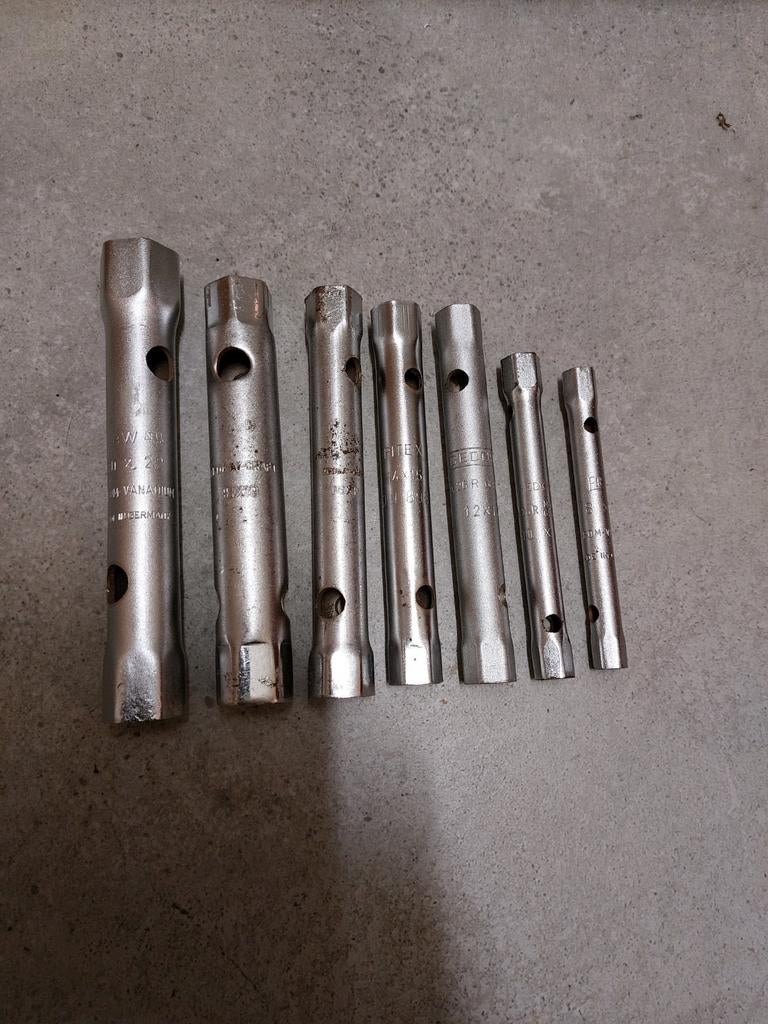 Gedore enz pijpsleutels   pijpsleutel 7x, Ophalen of Verzenden, Gebruikt