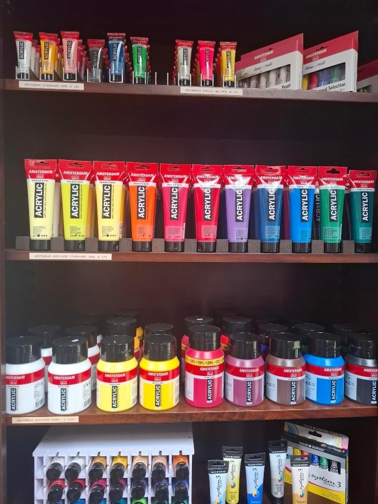 Amsterdam Acrylverf Standaard: 120ml tubes, ruim 70 kleuren, Hobby en Vrije tijd, Royal Talens, NL, Nieuw, Ophalen of Verzenden