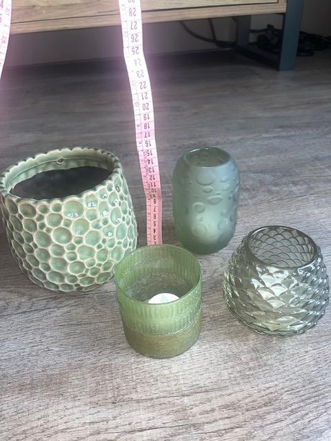 Intratuin woonaccessoires groen, Ophalen of Verzenden, Zo goed als nieuw