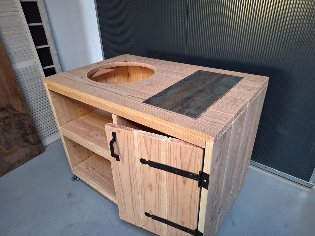 buitenkeuken Green Egg Kamado Grill Bbq Basterd Monolith, Ophalen of Verzenden, Nieuw, Houtskool