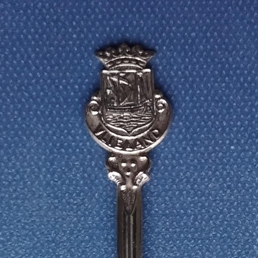 verzilverd lepeltje, mokkalepeltje Vlieland (P sterretje), Ophalen of Verzenden