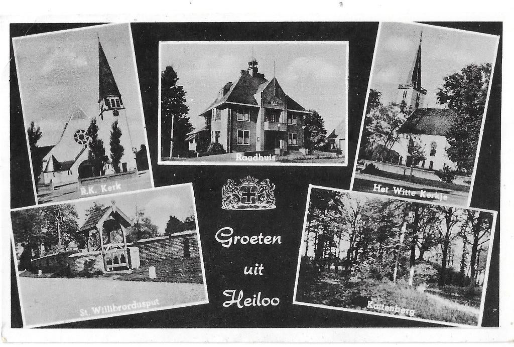AK Heiloo - Groeten uit Heiloo, Ophalen of Verzenden, 1940 tot 1960, Gelopen, Noord-Holland