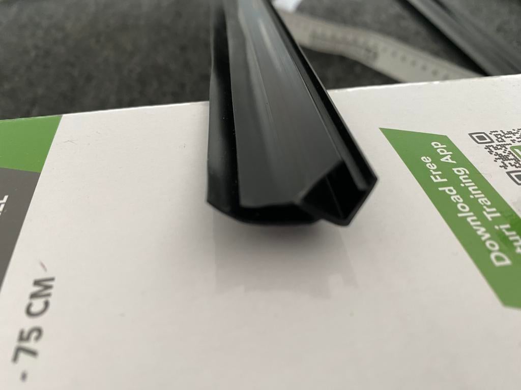 Afdichtprofiel douchewand zwart 100cm 6-8mm breed, Ophalen of Verzenden, Nieuw
