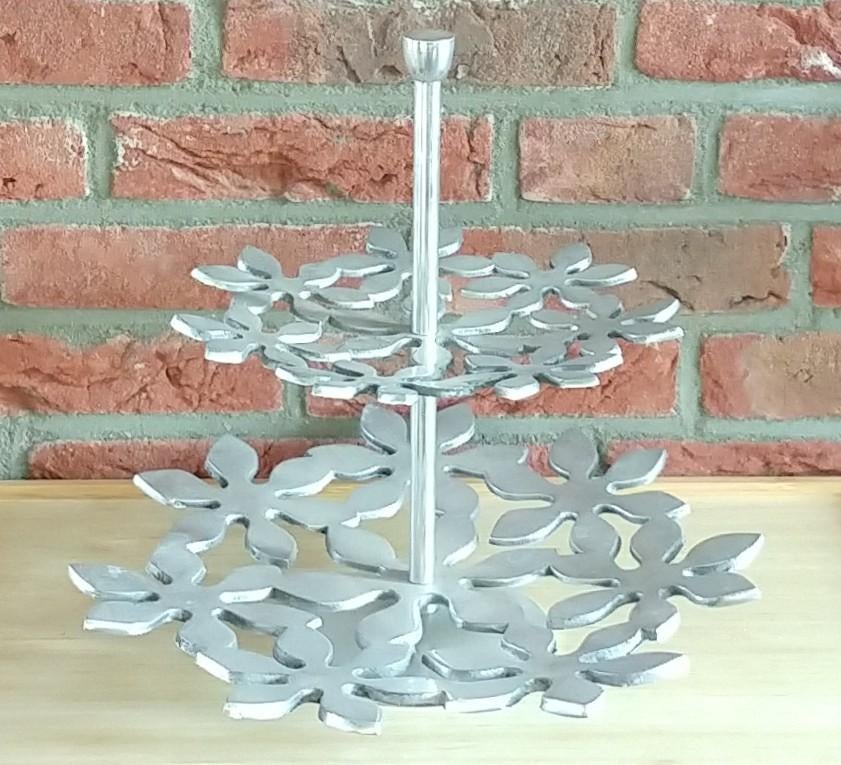 vtg Ikea Stockholm  rvs fruit/draadmand, etagiere volgnr 9, Huis en Inrichting, Overige materialen, Schaal, Rond, Ophalen of Verzenden