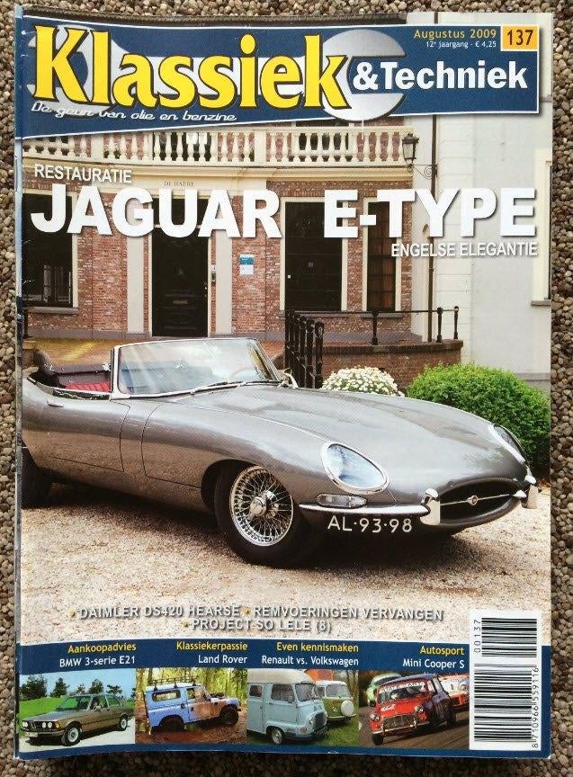 KT: Jaguar E-type, BMW E21, Mini Cooper S, Volkswagen T2, Ophalen of Verzenden, Zo goed als nieuw, Algemeen