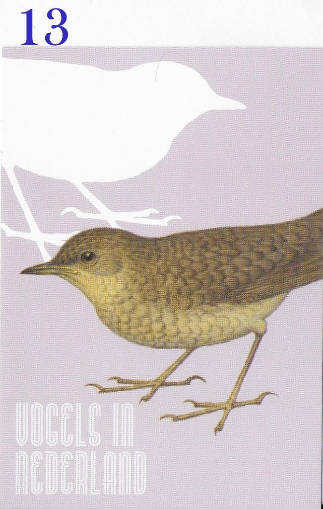 Ansichtkaart Vogels in Nederland Nachtegaal ( B3941), Verzenden, 1980 tot heden, Ongelopen