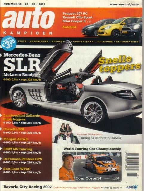 Autokampioen 18 2007 : BMW M5 Touring - Morgan Aero 8 - Mini, Ophalen of Verzenden, Gelezen, Algemeen
