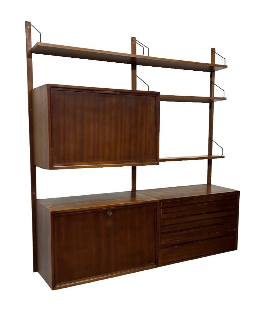 Vintage Poul Cadovius Royal System wandsysteem wallunit