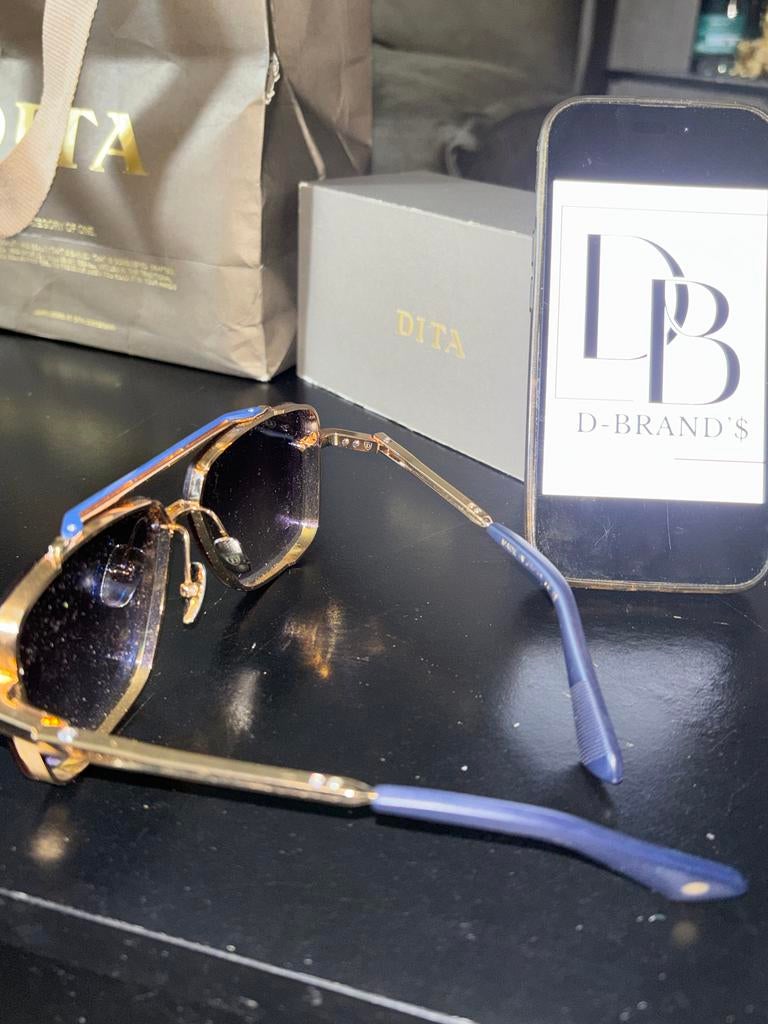 Stijlvolle DITA Zonnebril, Overige merken, Zonnebril, Blauw, Ophalen of Verzenden