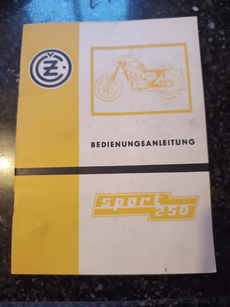 Instructieboekje CZ Sport 250, Motoren, Ophalen of Verzenden, Overige merken