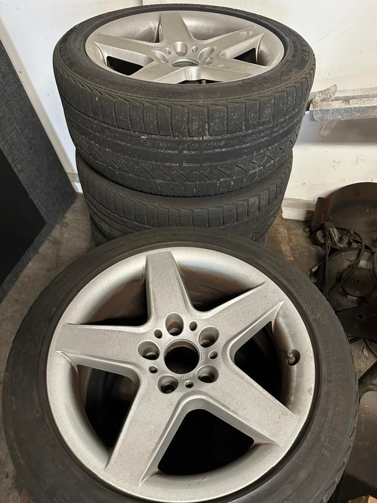 BMW 5 serie e39 velgenset, 17 inch, 235 mm, Winterbanden, Ophalen of Verzenden