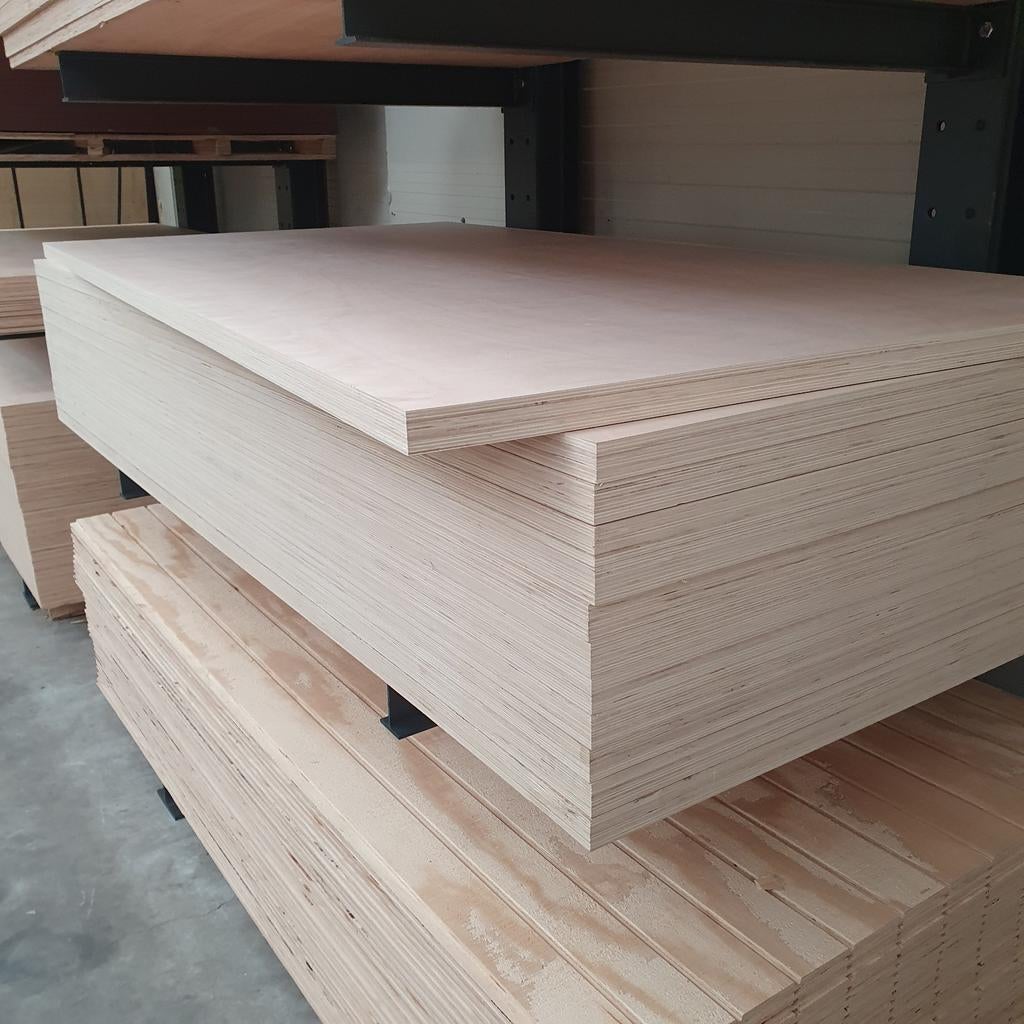 Mix hardhout multiplex platen 40mm, deurplaten 1220x2440mm, Doe-het-zelf en Verbouw, Platen en Panelen, Ophalen of Verzenden, Nieuw