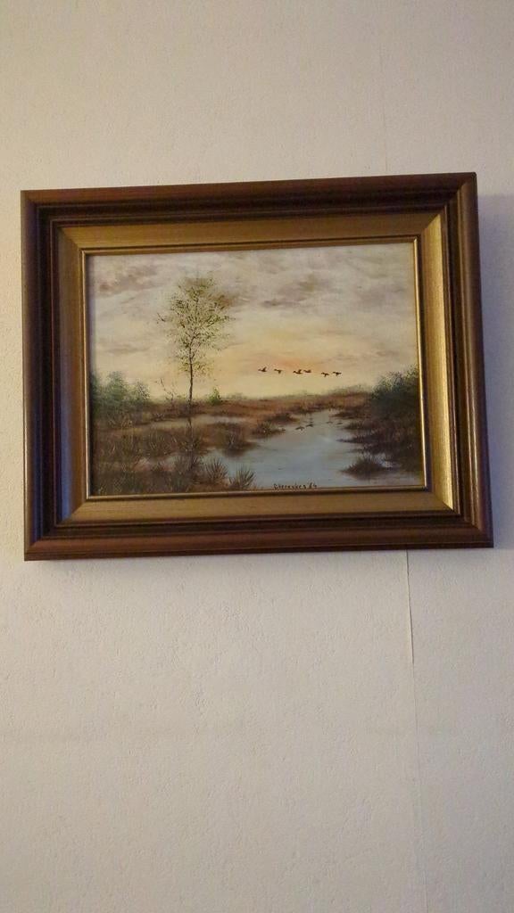 Twee schilderijen van Peel-landschap, Antiek en Kunst, Kunst | Schilderijen | Klassiek, Ophalen