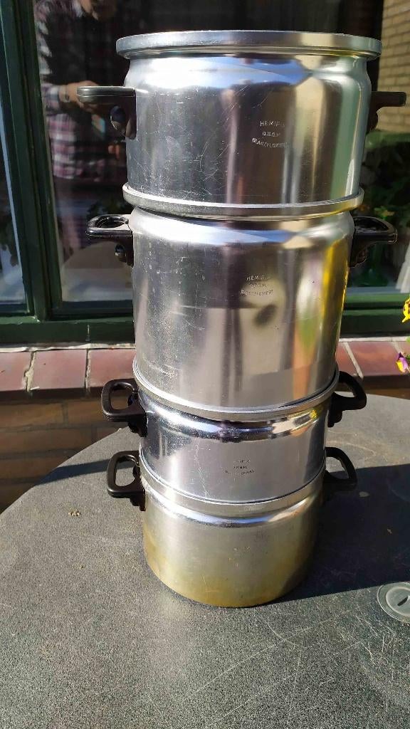 Set Vintage stapelpannen, Overige materialen, Gebruikt, Overige typen, Ophalen of Verzenden