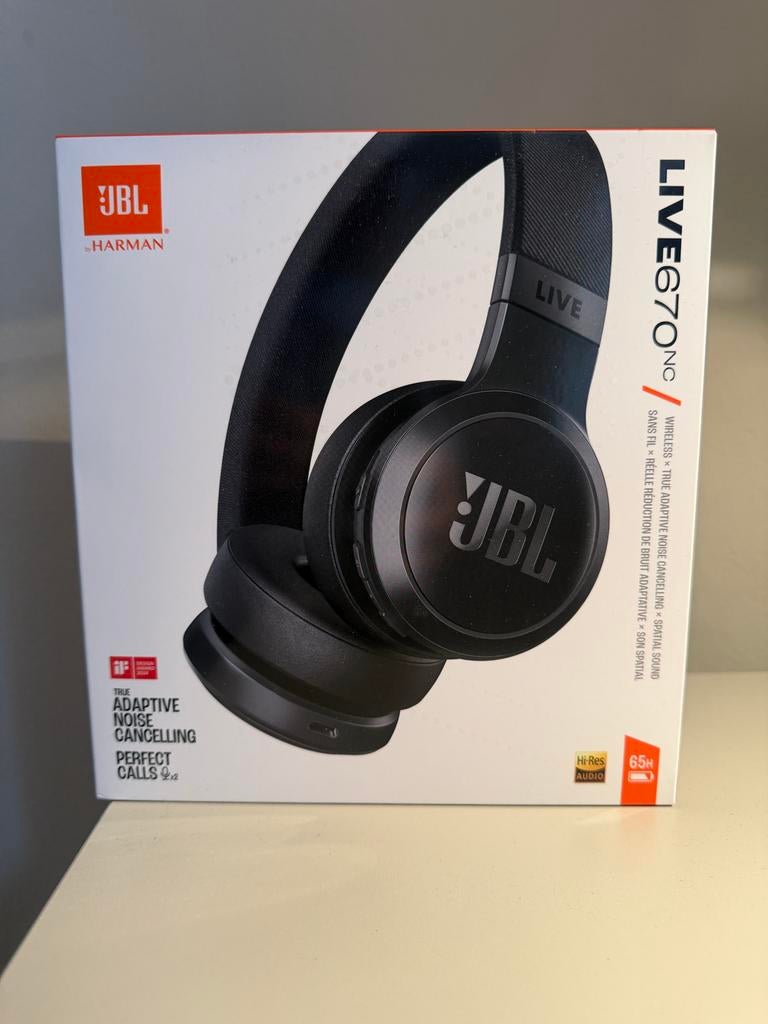 JBL Live 670NC Nieuw in Doos, Nieuw, Op oor (supra aural), Draadloos, Ophalen