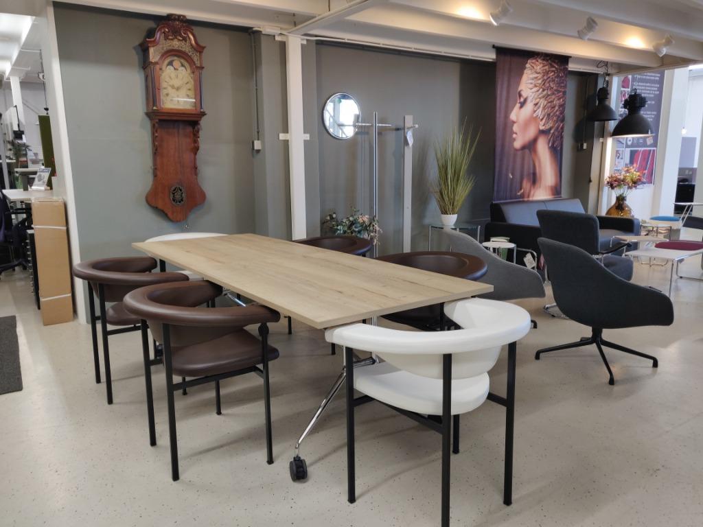 Vergadertafel Klaptafel verrijdbaar, Ophalen, 200 cm of meer, 50 tot 100 cm, Zo goed als nieuw