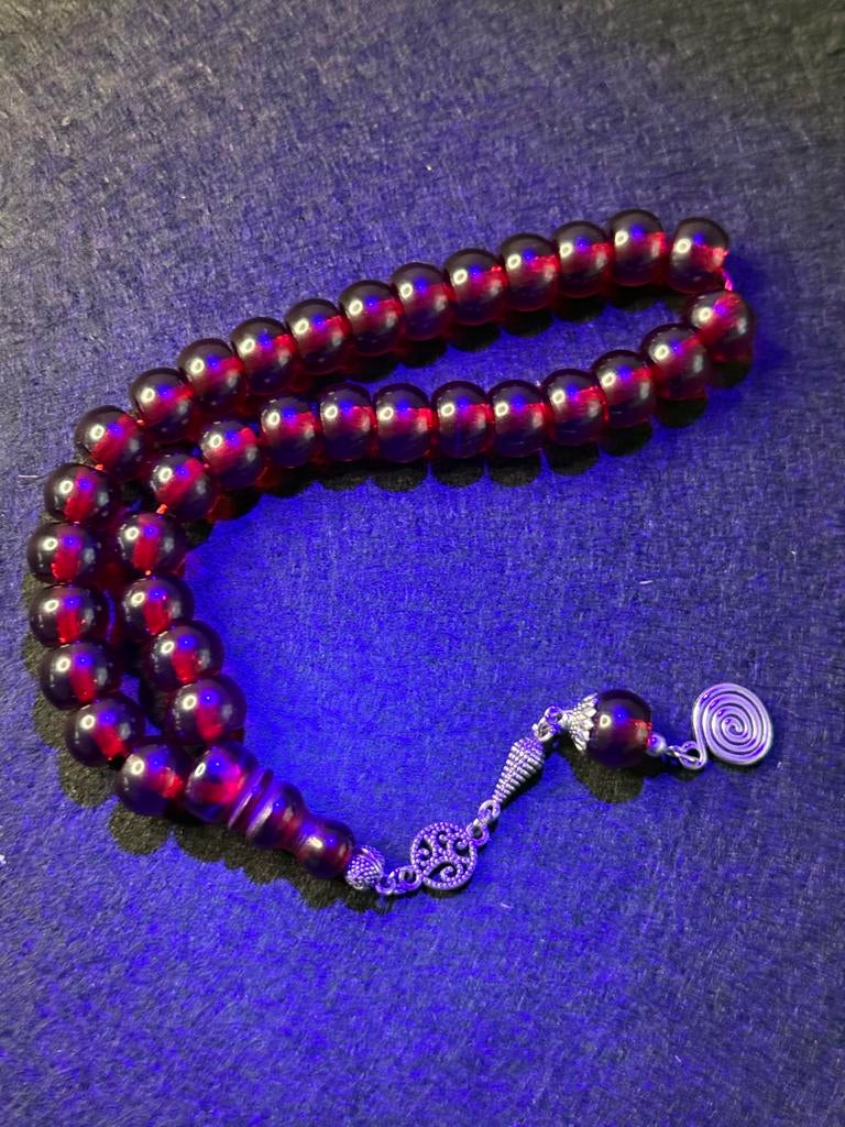 Oude Handgemaakte Osmanli Faturan Tesbih, Met hanger, Kunststof, Gebruikt, Ophalen of Verzenden