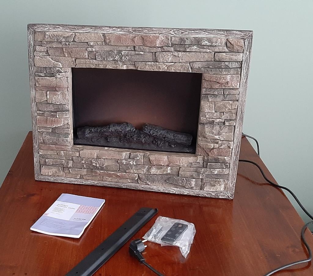 Klarstein Alpbach Elektrische Wandhaard | Kachel, Ophalen, Overige soorten, Elektrisch, Zo goed als nieuw