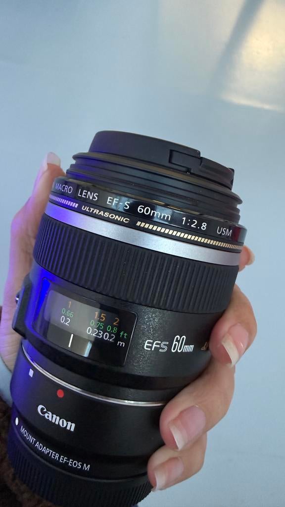 Canon EF-S 60mm f/2.8 Macro USM Lens, Audio, Tv en Foto, Fotografie | Lenzen en Objectieven, Ophalen of Verzenden, Zo goed als nieuw
