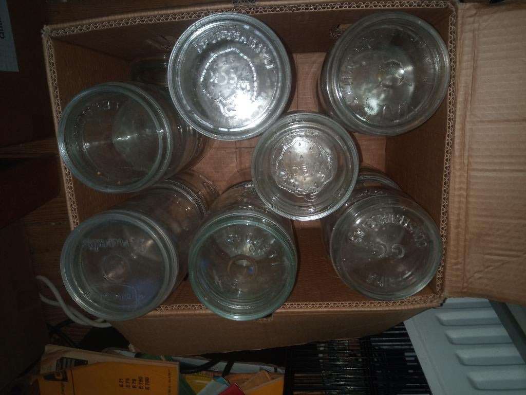 Weck glazen, Ophalen, Zo goed als nieuw, Glas, Pot, Bus of Blik