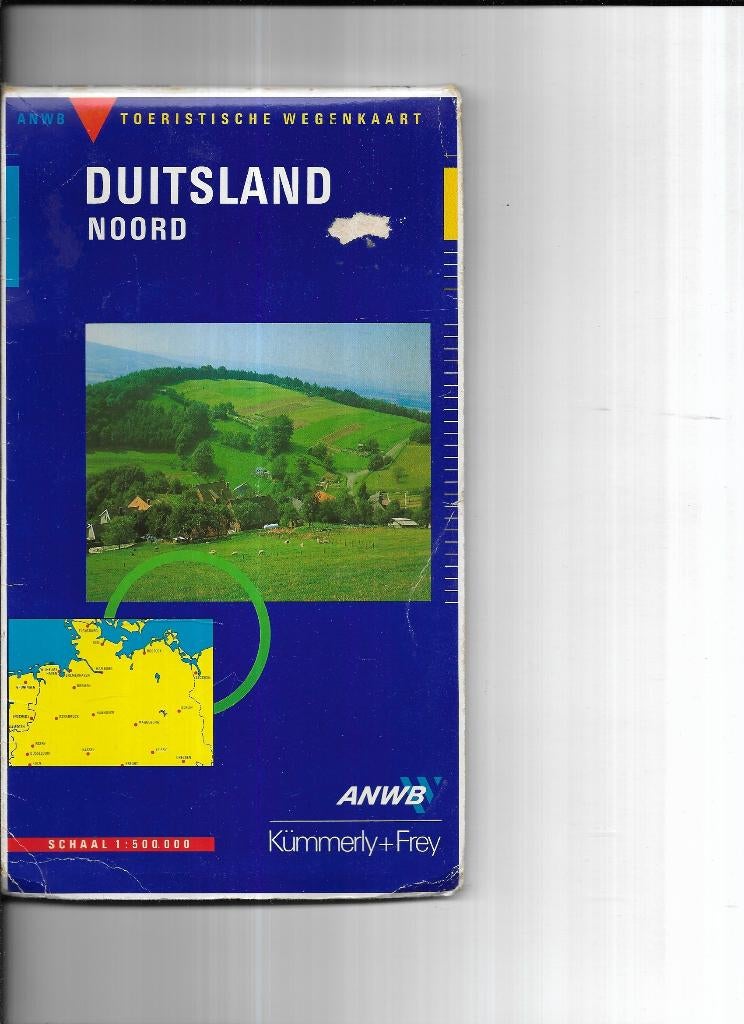2 Toeristische Wegenkaarten van Duitsland, Gelezen, ANWB, Ophalen of Verzenden, Landkaart
