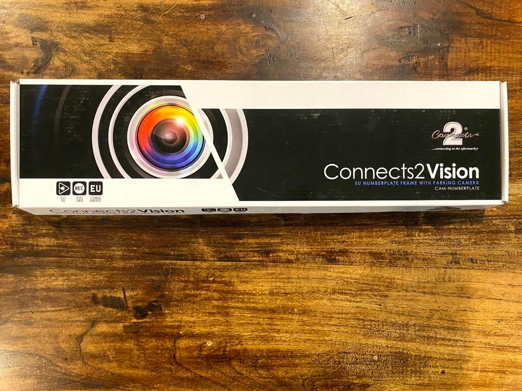 Connects2Vision Nummerplaatframe met Parkeercamera, Auto diversen, Ophalen of Verzenden, Nieuw