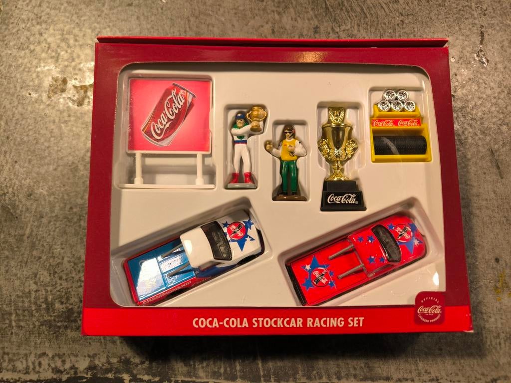 Coca-Cola Stockcar Racing Set, Ophalen of Verzenden, Nieuw, Auto, Overige merken
