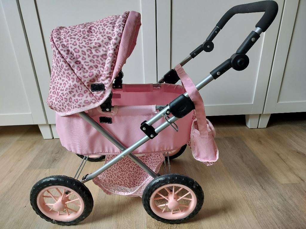 Meisjes kinderwagen met pop, Verzamelen, Poppen, Ophalen, Gebruikt, Pop