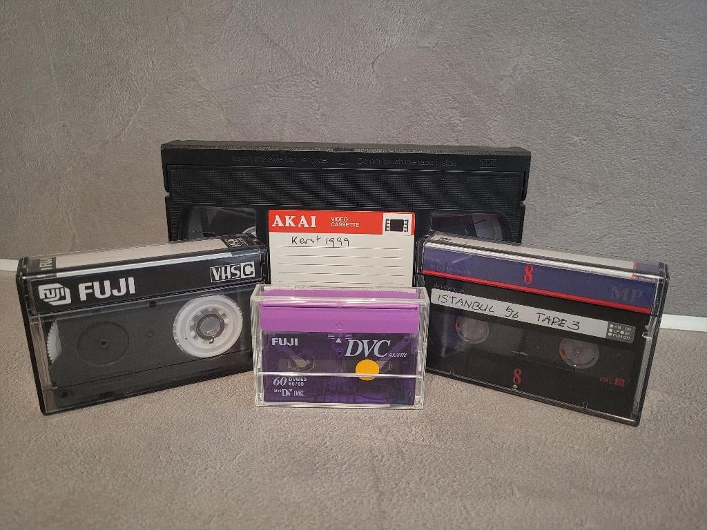 VHS Videobanden Video8 Hi8 MiniDV digitaliseren / USB of DVD, Ophalen, Nieuw, Videoband