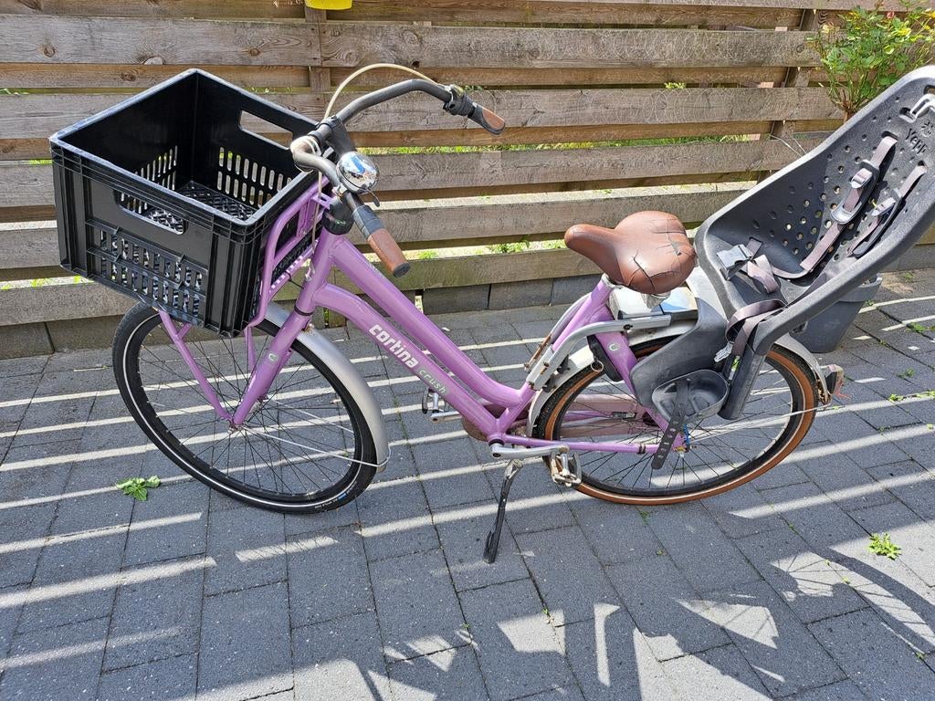 Damesfiets, Fietsen en Brommers, Elektrische fietsen, Ophalen, Gebruikt, Cortina