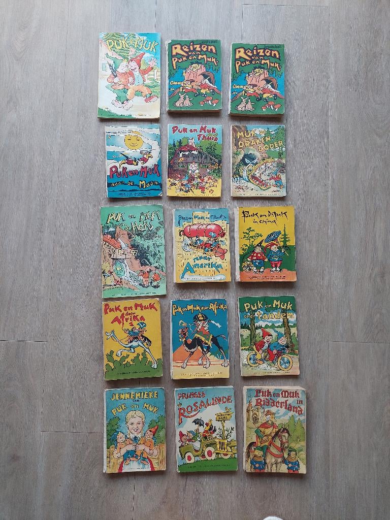 15 x Puk en Muk uit de jaren '50, Boeken, Ophalen of Verzenden, Gelezen, Fictie algemeen