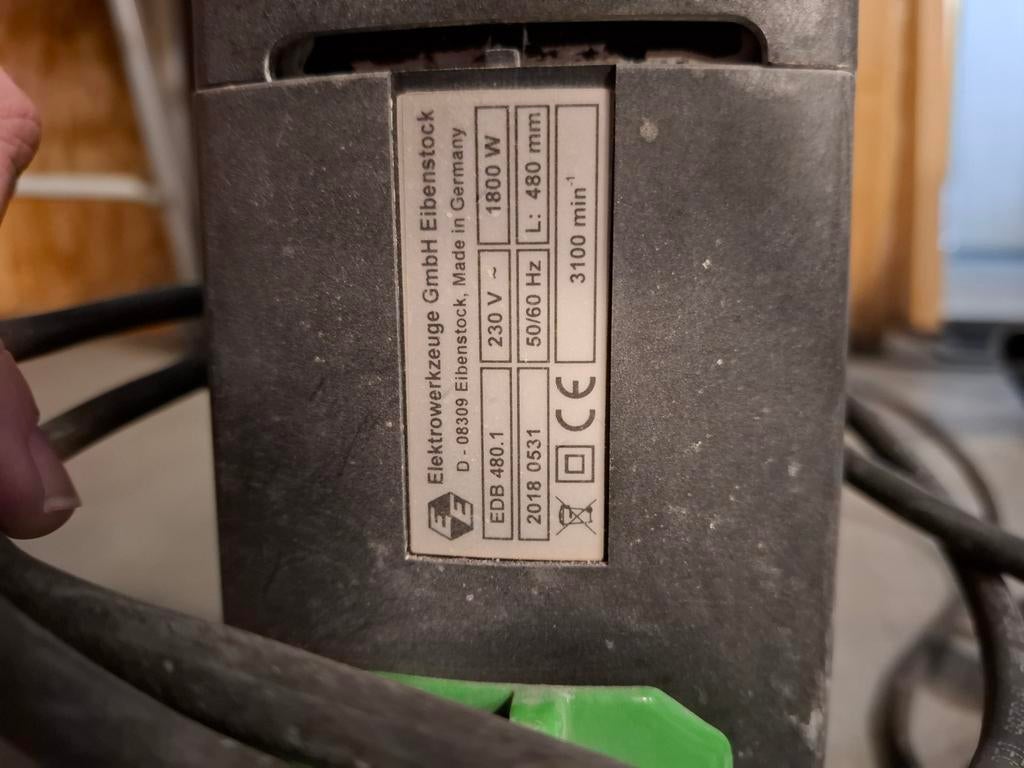 Eibenstock EBD 480.1 Muurfrees - 1800W, Doe-het-zelf en Verbouw, Gereedschap | Zaagmachines, Ophalen, Gebruikt, 70 mm of meer