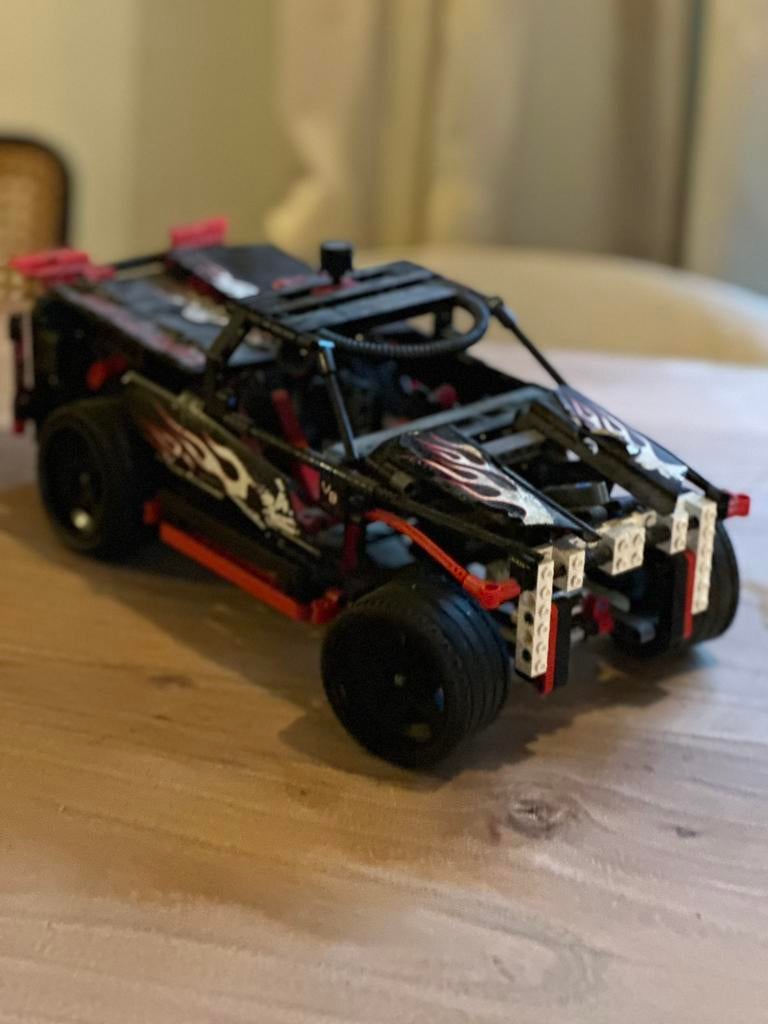 nette staat Lego racers 8682 Nitro intimidator schaal 1:10, Ophalen of Verzenden, Gebruikt, Complete set, Lego