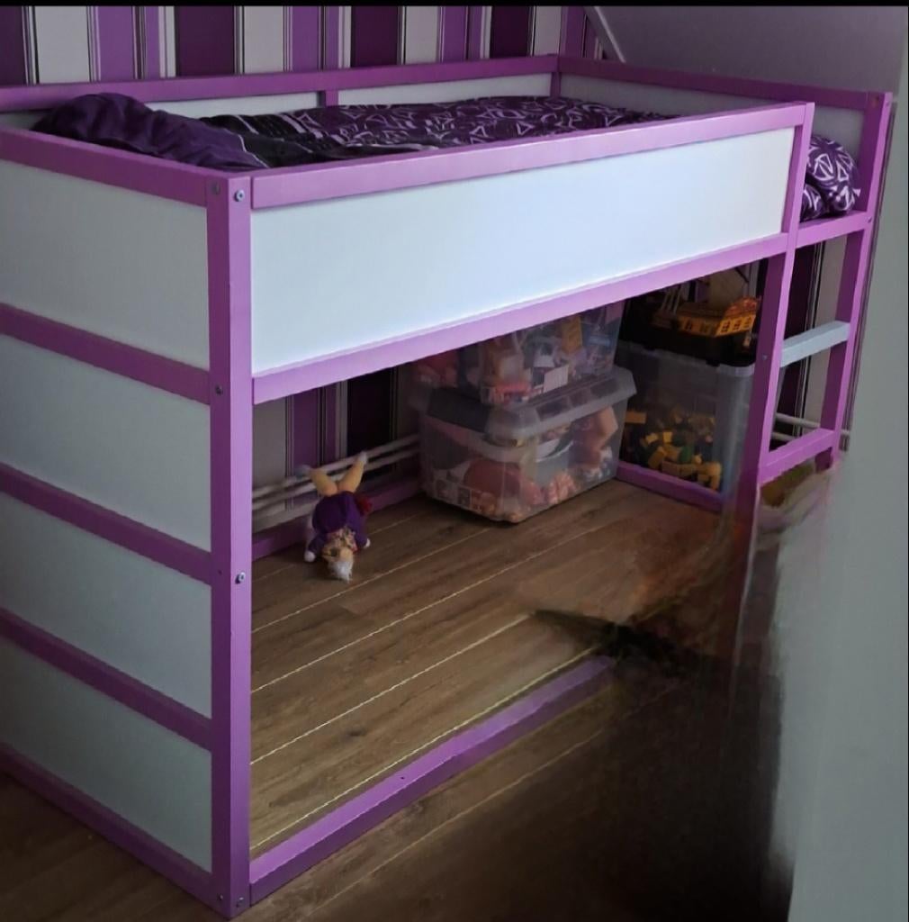 Half hoogslaper ikea, Ophalen, 85 tot 100 cm, Gebruikt, Hoogslaper of Stapelbed