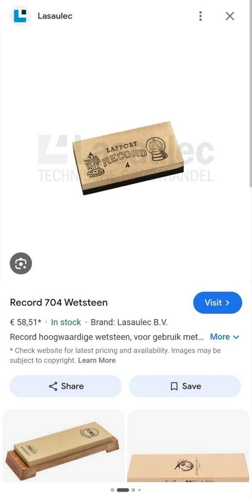 Record 704 Wetsteen - Slijpsteen voor gereedschap, Ophalen of Verzenden