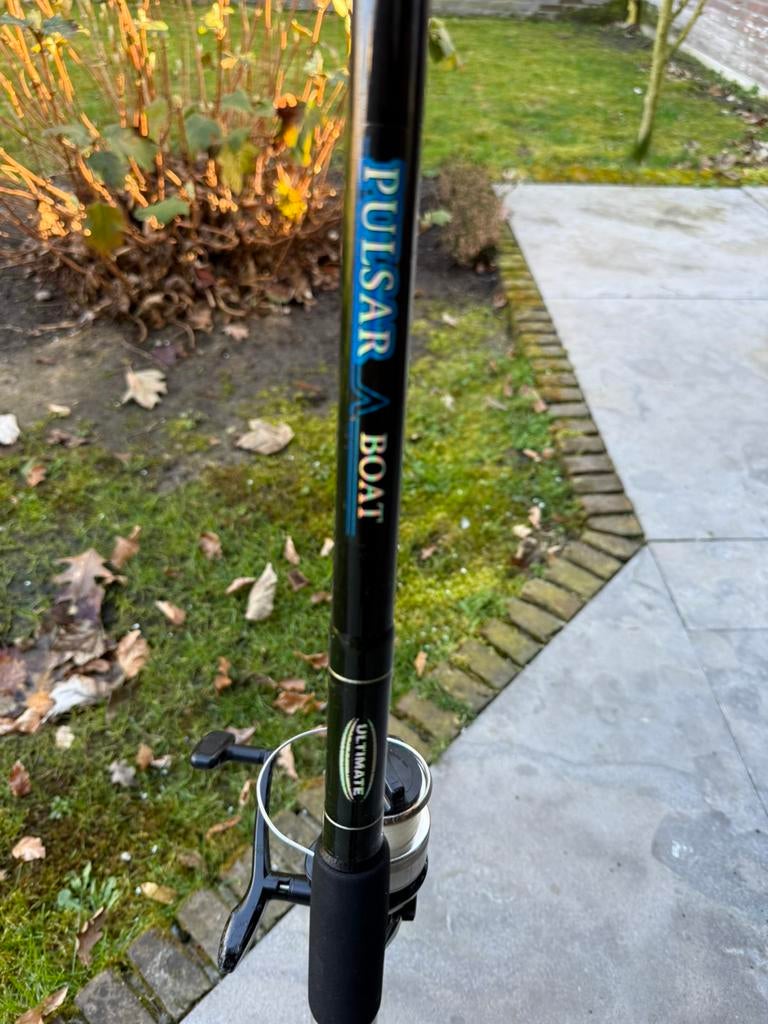 Boothengel +zeemolen ultimate, Watersport en Boten, Hengelsport | Zeevissen, Ophalen of Verzenden, Zo goed als nieuw, Molen