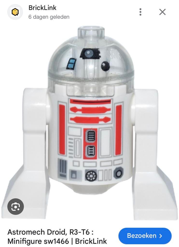 Lego Star Wars Astromech Droid R3-T6 SW1466 uit 75419 NIEUW, Star Wars, Lego, Nieuw, Ophalen of Verzenden