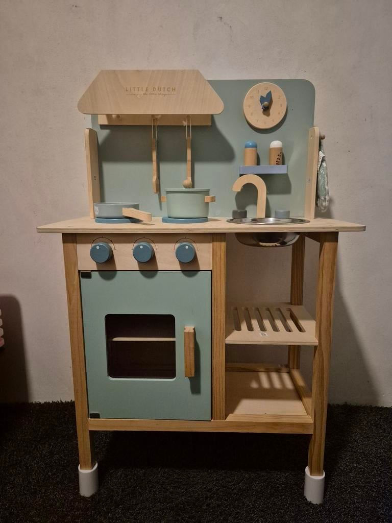 Little Dutch Houten Speelkeuken - Mintgroen, Ophalen