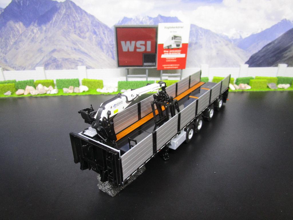 Wsi Premium Line 04-2088 , Steen Oplegger 4as., Ophalen, Nieuw, Bus of Vrachtwagen, Wsi