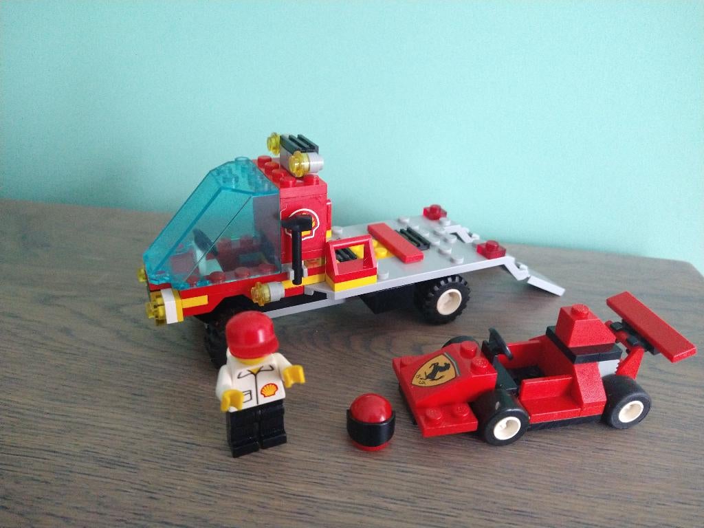 Lego 1253 Shell Car Transporter Ferrari, Ophalen of Verzenden, Gebruikt, Complete set, Lego