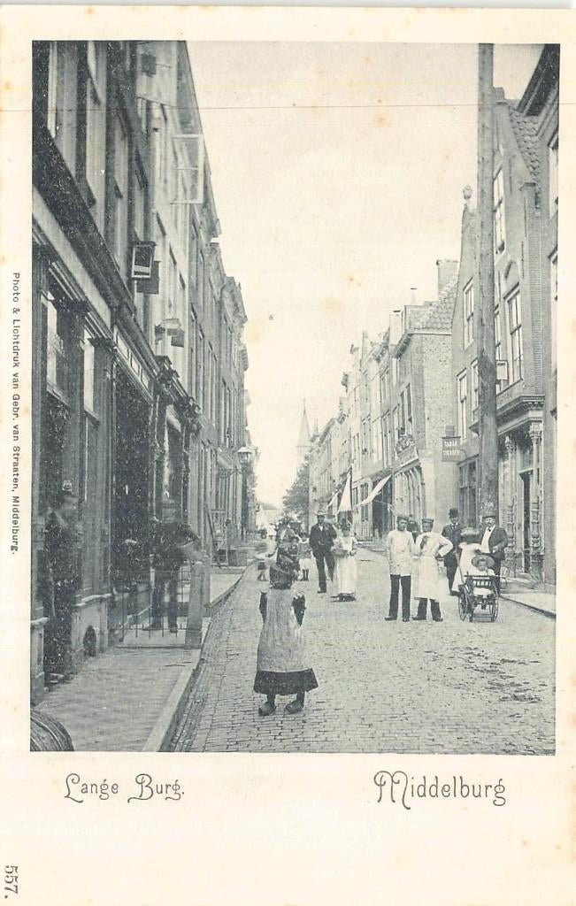 446 Middelburg - Lange Burg, Ophalen of Verzenden, Voor 1920, Ongelopen, Zeeland
