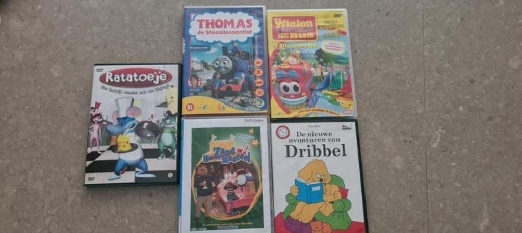 DVD's: Thomas, Dribbel, Ratatoeje, Wielen vd b, Zandkasteel, Cd's en Dvd's, Alle leeftijden, Ophalen of Verzenden, Zo goed als nieuw